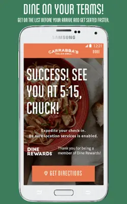 Carrabba's Italian Grill android App screenshot 0