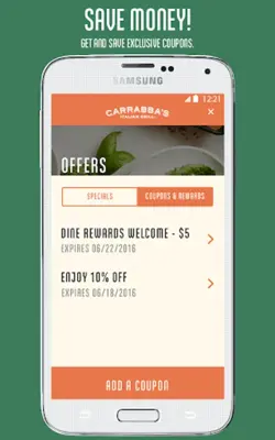 Carrabba's Italian Grill android App screenshot 1